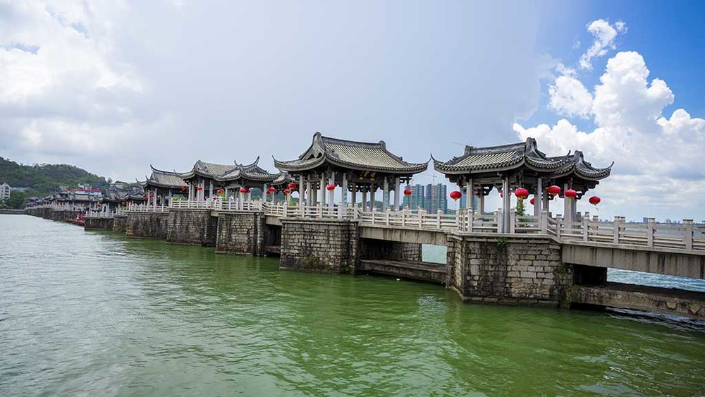 潮州市广济桥实拍